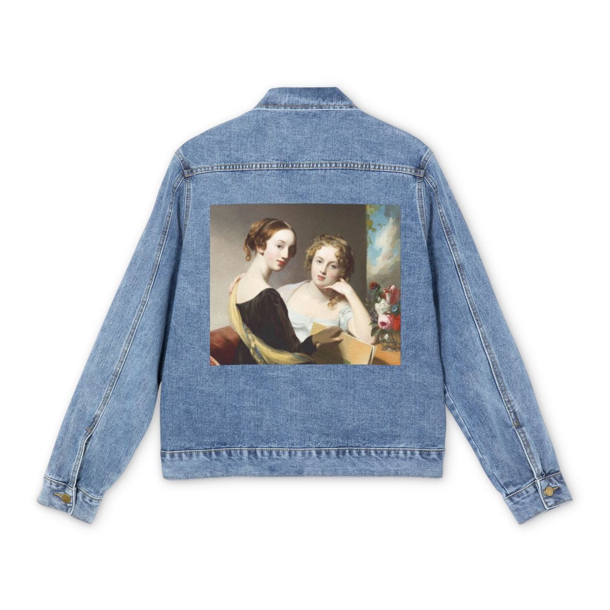 Mens Denim Art Jacket, Artist Thomas Sully, Artwork 