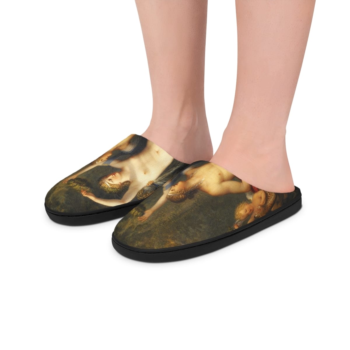 Mens Indoor Art Slippers, Artist Jonas Akerstrom, Artwork 