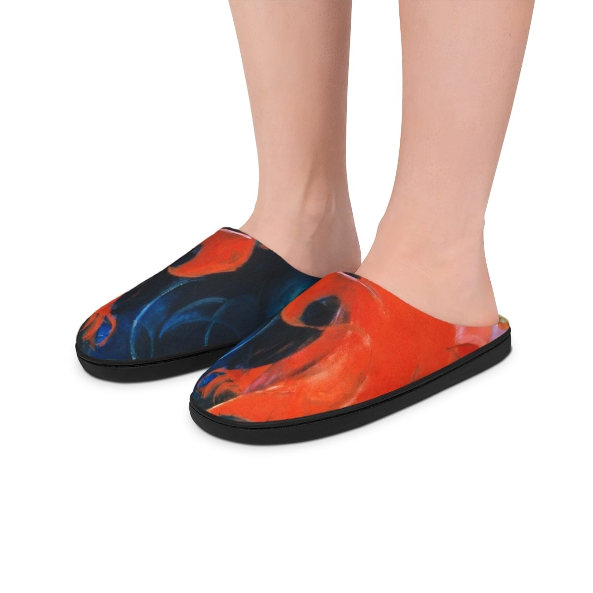 Mens Indoor Art Slippers, Artist Franz Marc, Artwork 