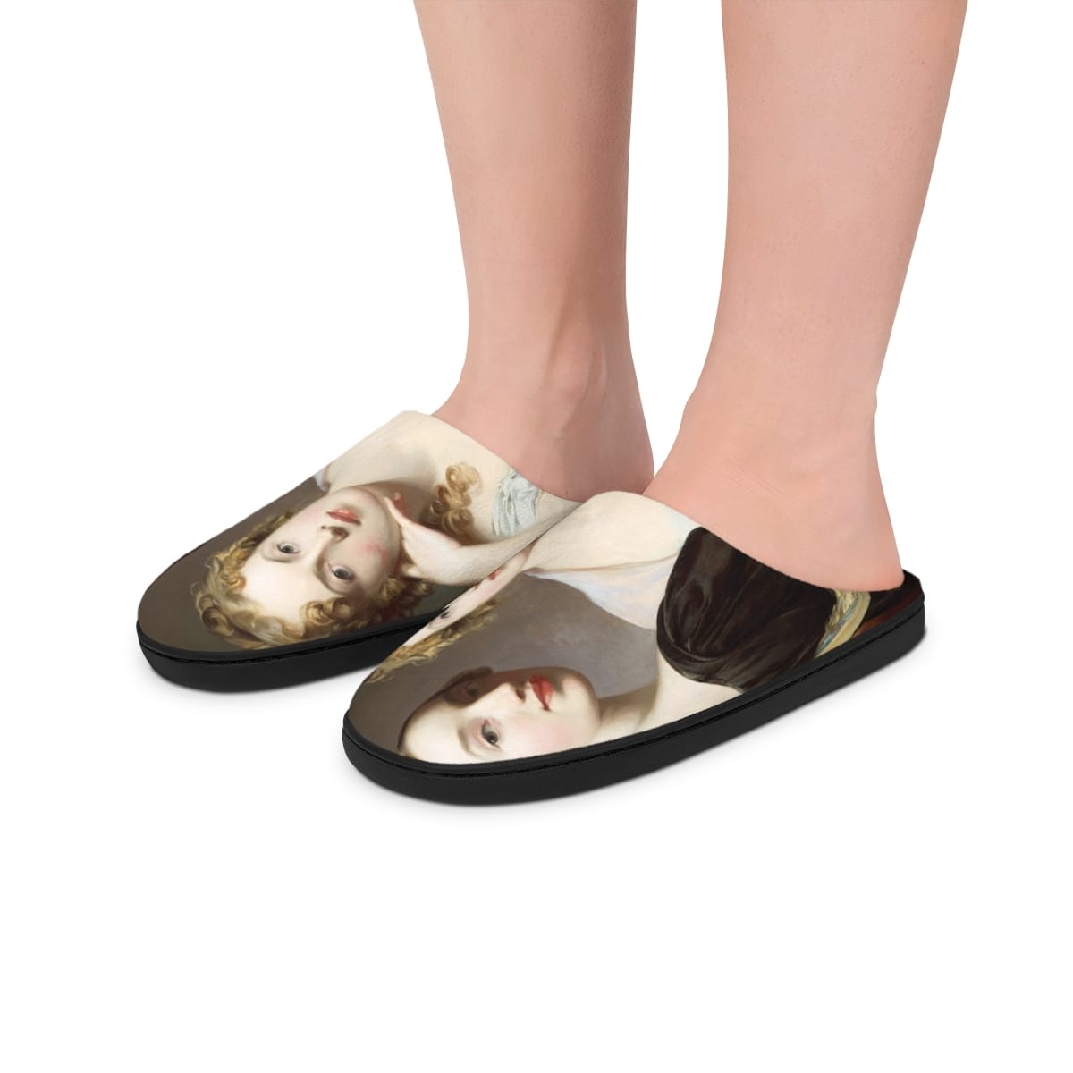 Mens Indoor Art Slippers, Artist Thomas Sully, Artwork 