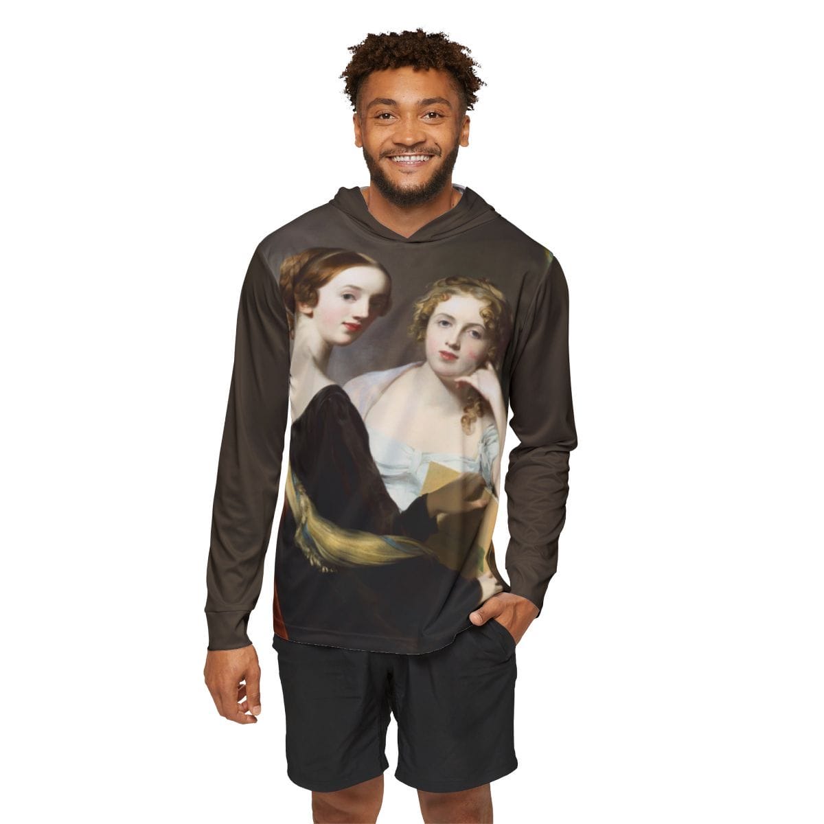 Mens Sports Art Warmup Hoodie, Artist Thomas Sully, Artwork 