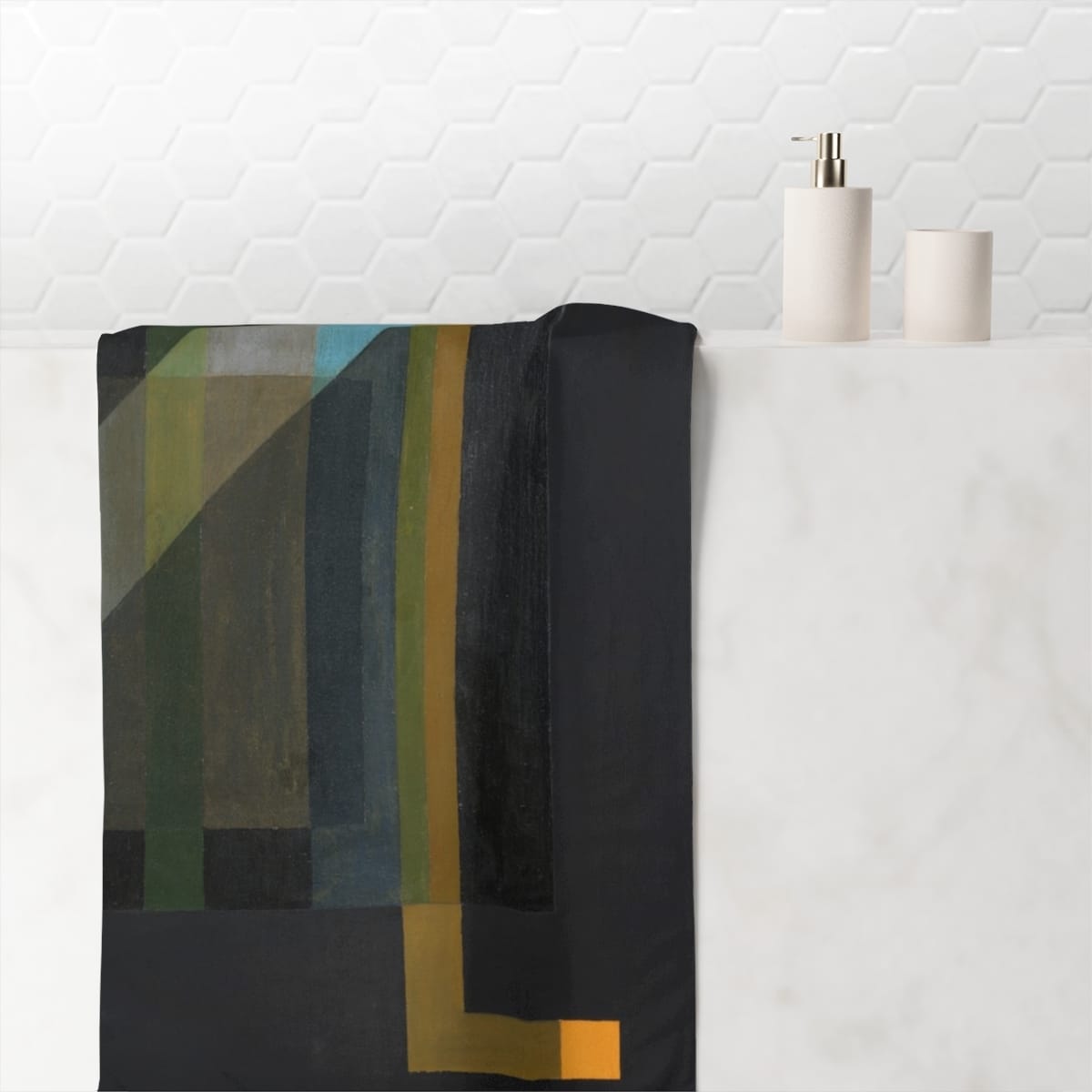 Mink Cotton Art Towel, Artist Laszlo Moholy Nagy, Artwork 