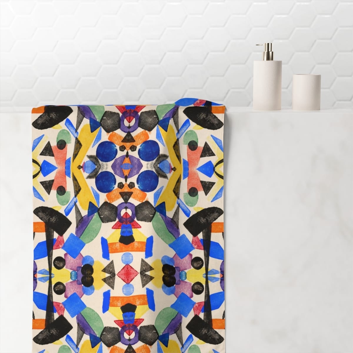 Mink Cotton Art Towel, Artist Jay Van Everen, Artwork 