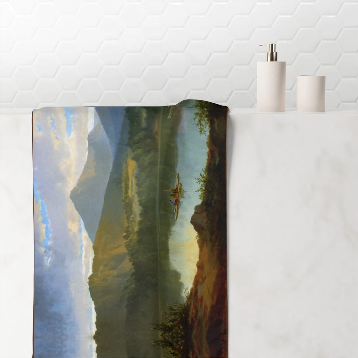 Mink Cotton Art Towel, Artist John Mix Stanley, Artwork 