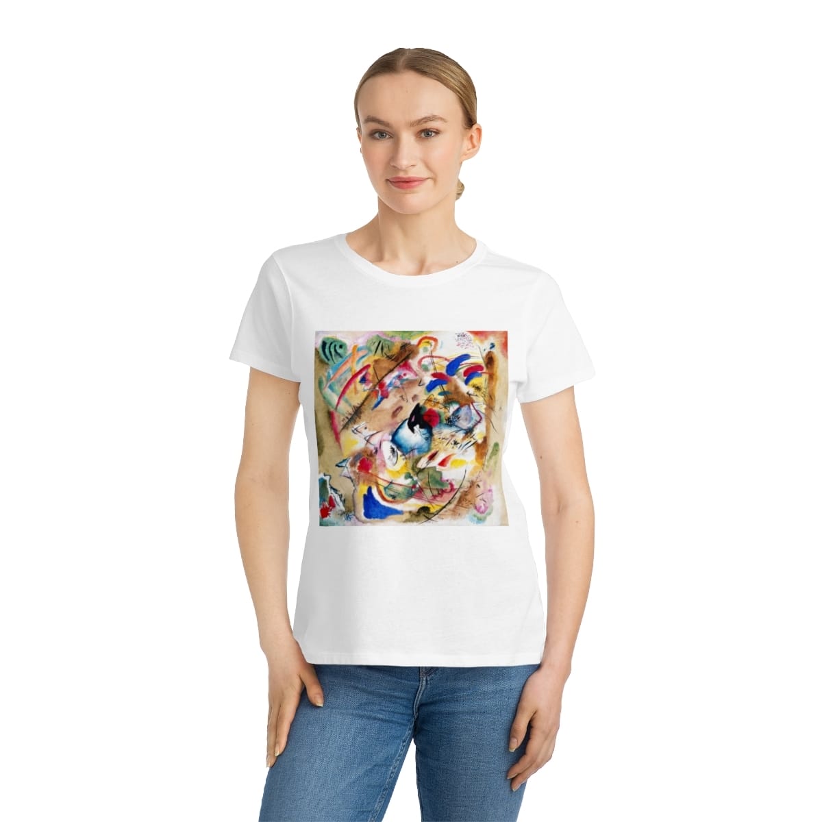 Organic Womens Classic Art T Shirt, Artist Wassily Kandinsky, Artwork 