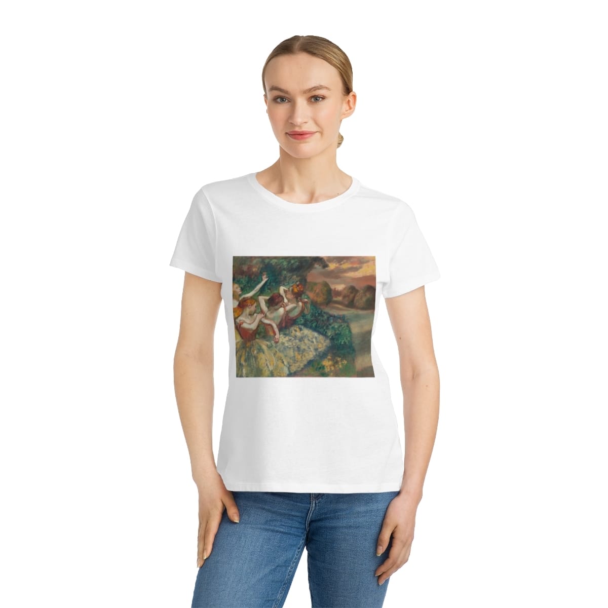 Organic Womens Classic Art T Shirt, Artist Edgar Degas, Artwork 