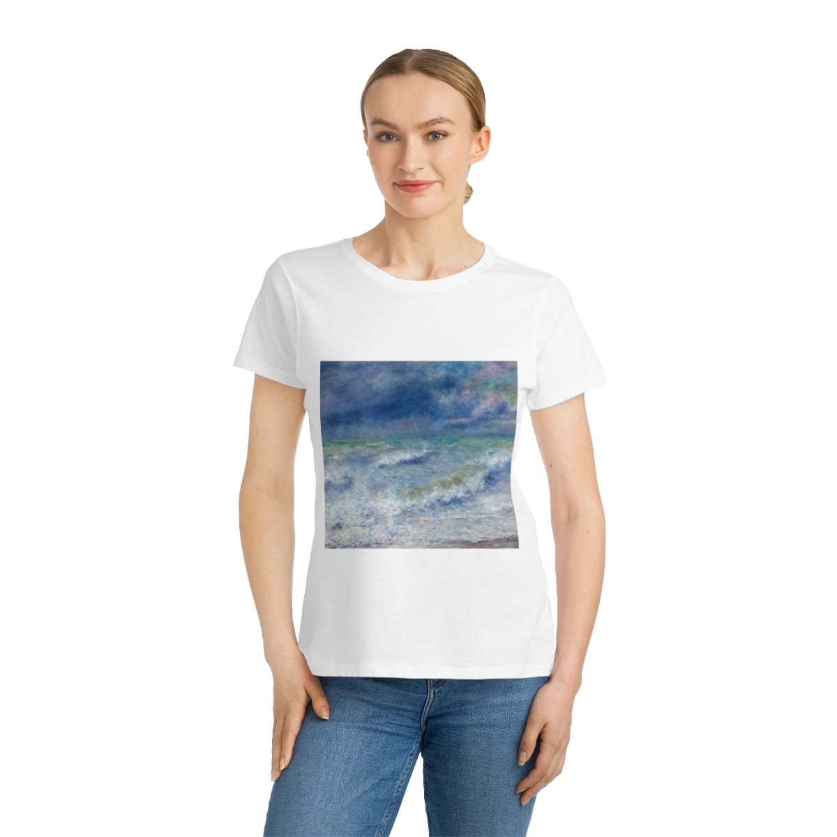 Organic Womens Classic Art T Shirt, Artist Pierre Auguste Renoir, Artwork 