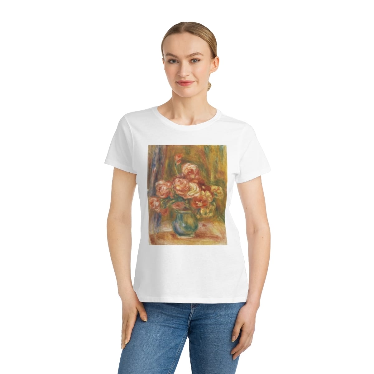 Organic Womens Classic Art T Shirt, Artist Pierre Auguste Renoir, Artwork 