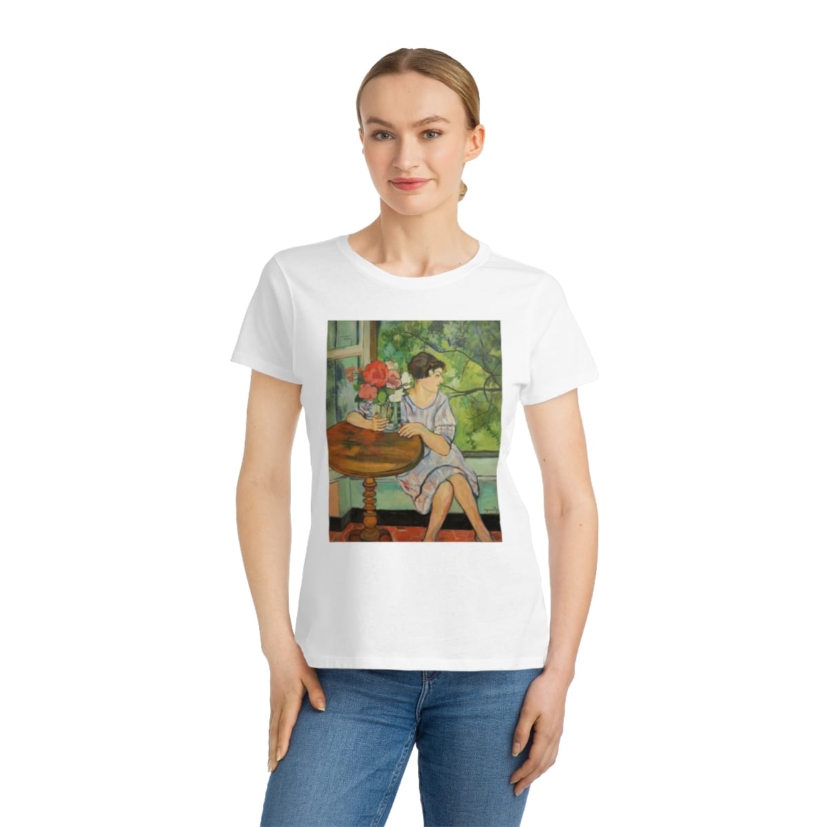 Organic Womens Classic Art T Shirt, Artist Suzanne Valadon, Artwork 