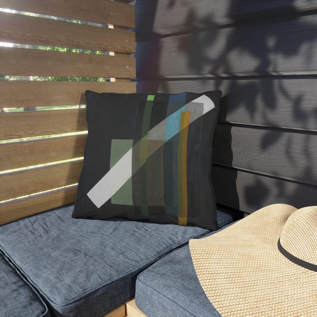 Outdoor Art Pillows, Artist Laszlo Moholy Nagy, Artwork 