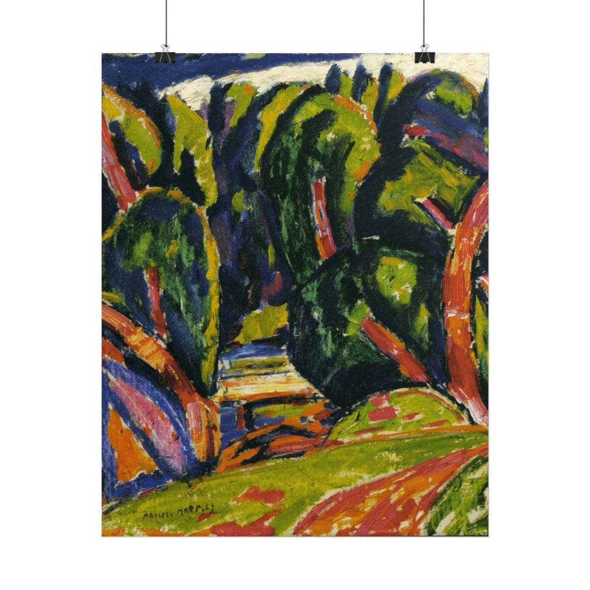 Rolled Art Poster, Artist Marsden Hartley, Artwork 