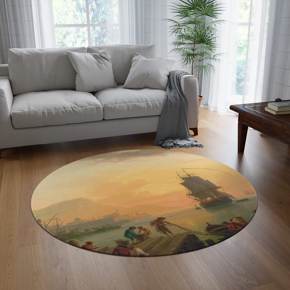Round Art Rug