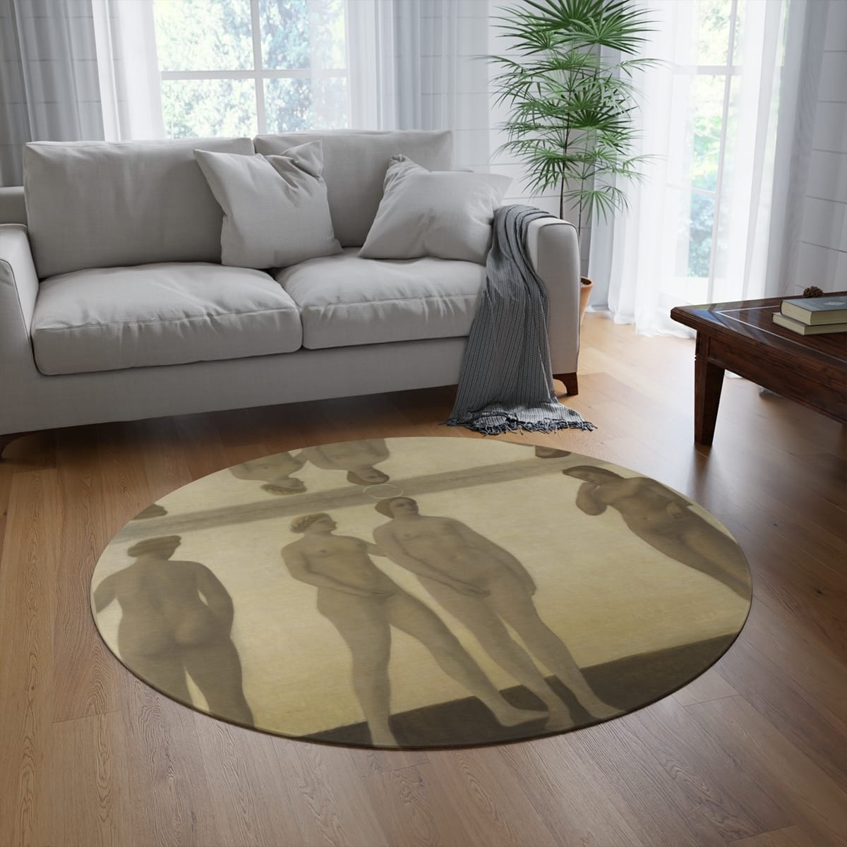 Round Art Rug