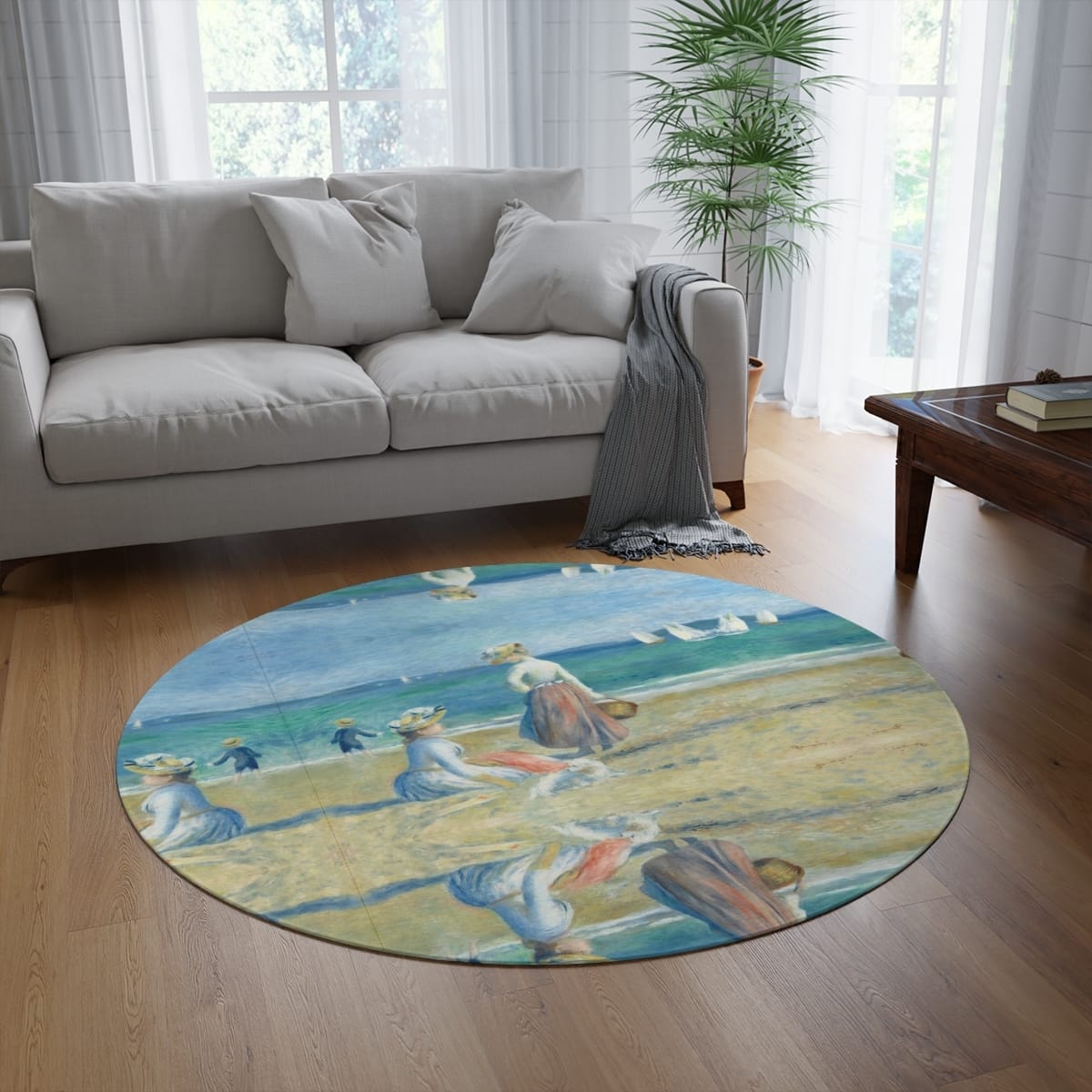Round Art Rug, Artist Pierre Auguste Renoir, Artwork 