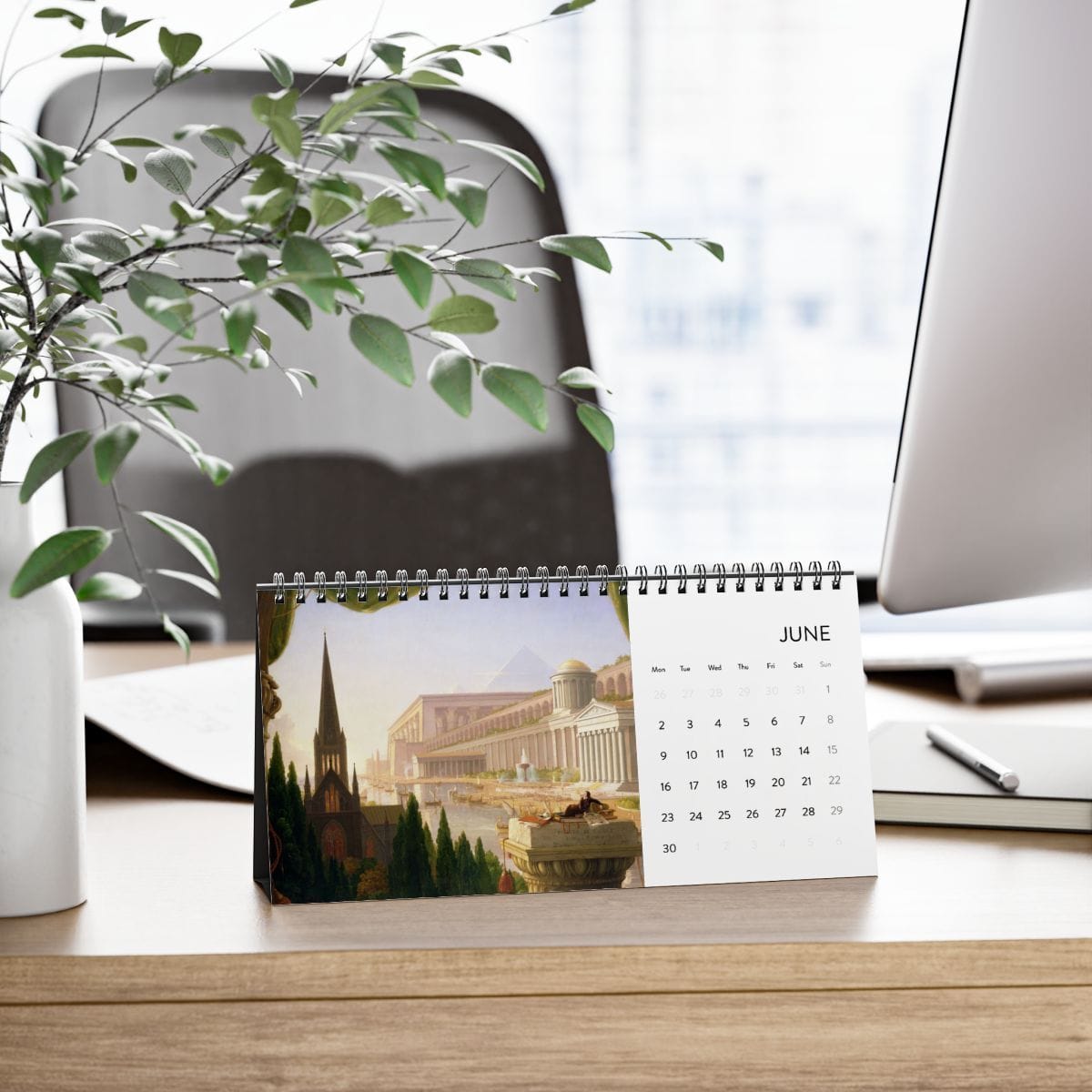 Simplex Desk Art Calendar 2025, Artist Thomas Cole, Artwork 