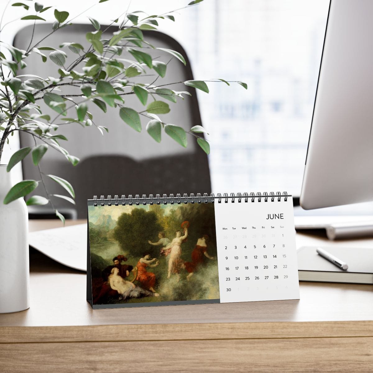 Simplex Desk Art Calendar 2025, Artist Henri Fantin Latour, Artwork 