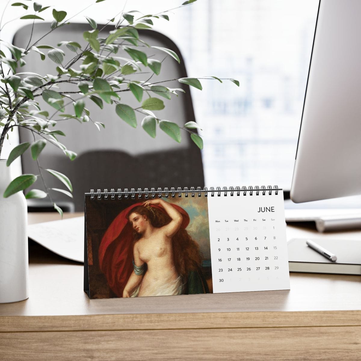 Simplex Desk Art Calendar 2025, Artist Henry Peters Gray, Artwork 