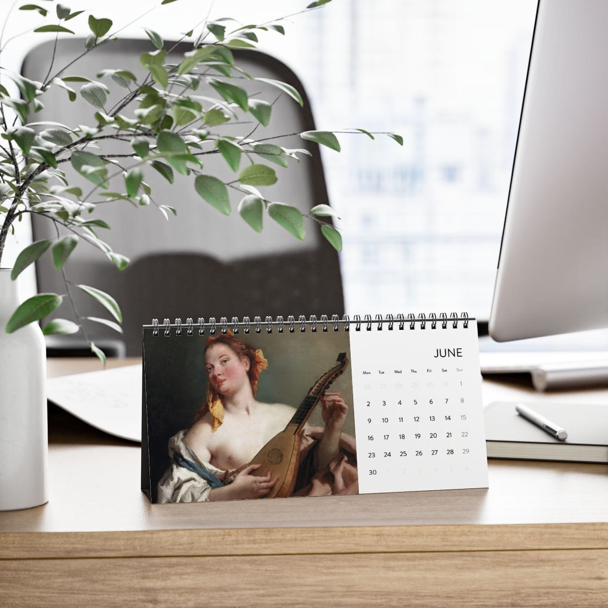 Simplex Desk Art Calendar 2025, Artist Giovanni Battista Tiepolo, Artwork 