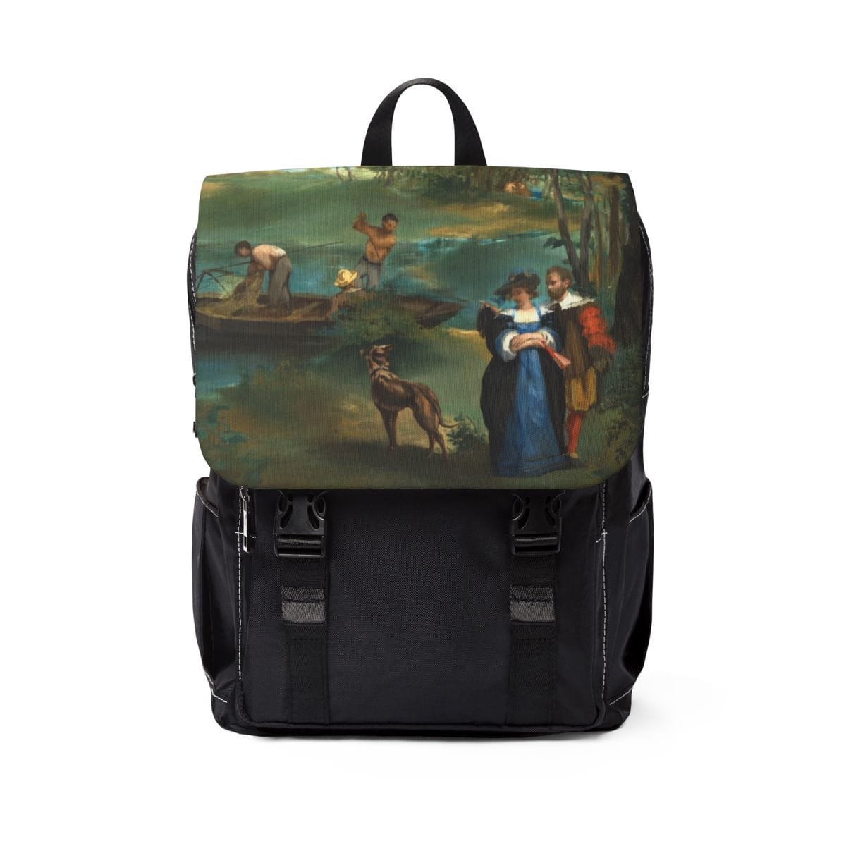 Unisex Casual Art Shoulder Backpack, Artist Edouard Manet, Artwork 