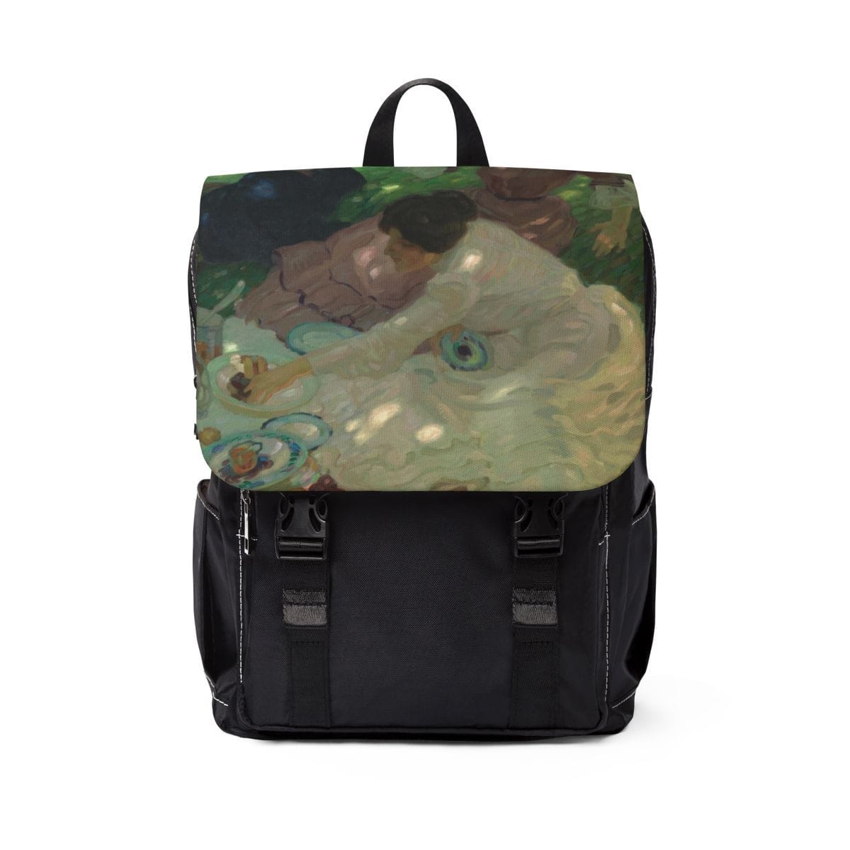 Unisex Casual Art Shoulder Backpack, Artist Leo Putz, Artwork 