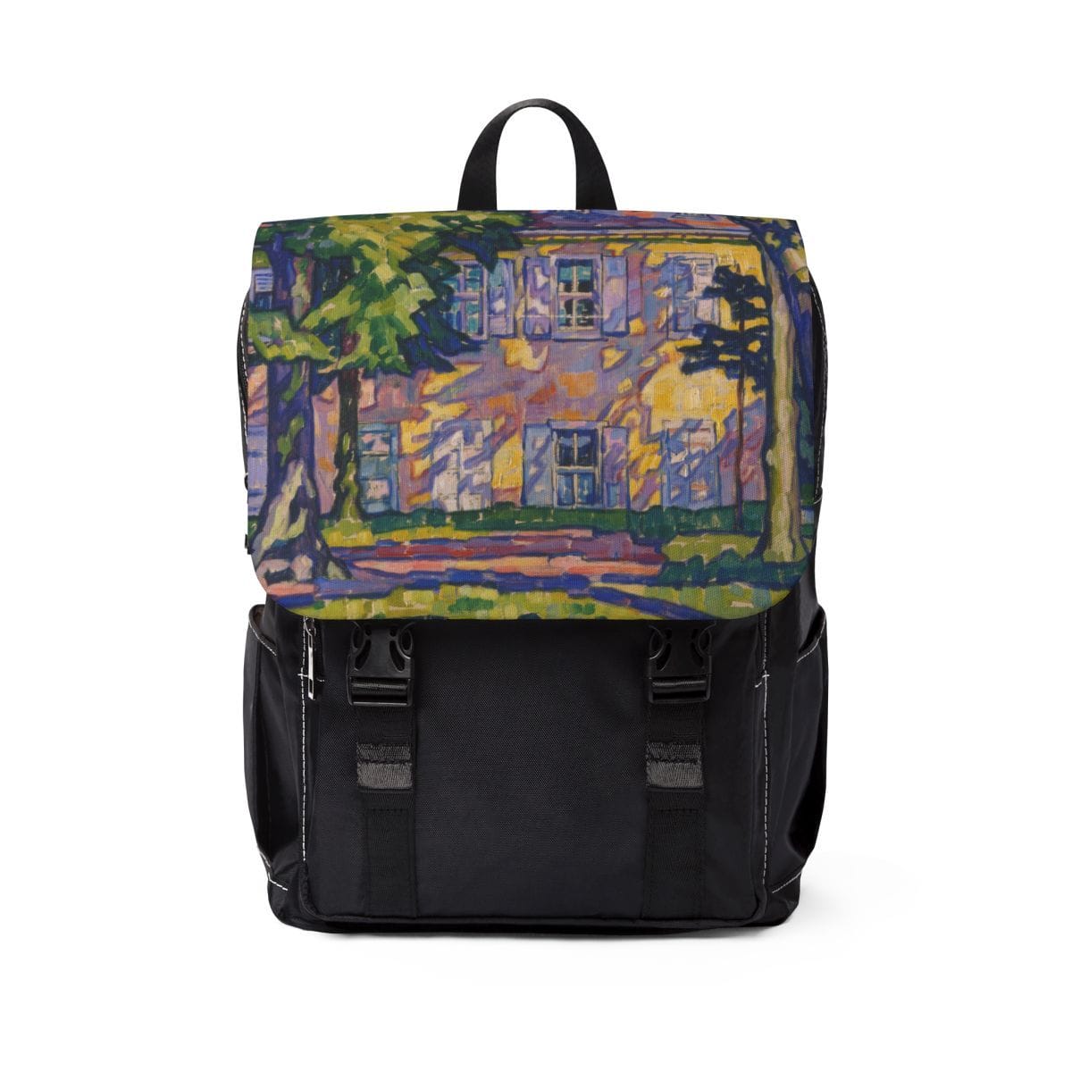 Unisex Casual Art Shoulder Backpack, Artist Eugenie Bandell, Artwork 
