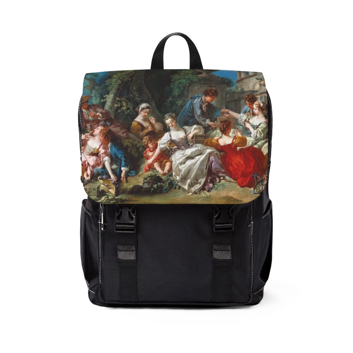 Unisex Casual Art Shoulder Backpack, Artist Francois Boucher, Artwork 