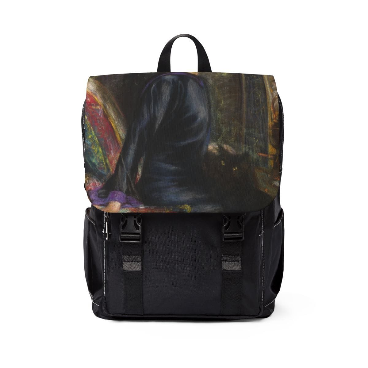Unisex Casual Art Shoulder Backpack, Artist Alice Pike Barney, Artwork 