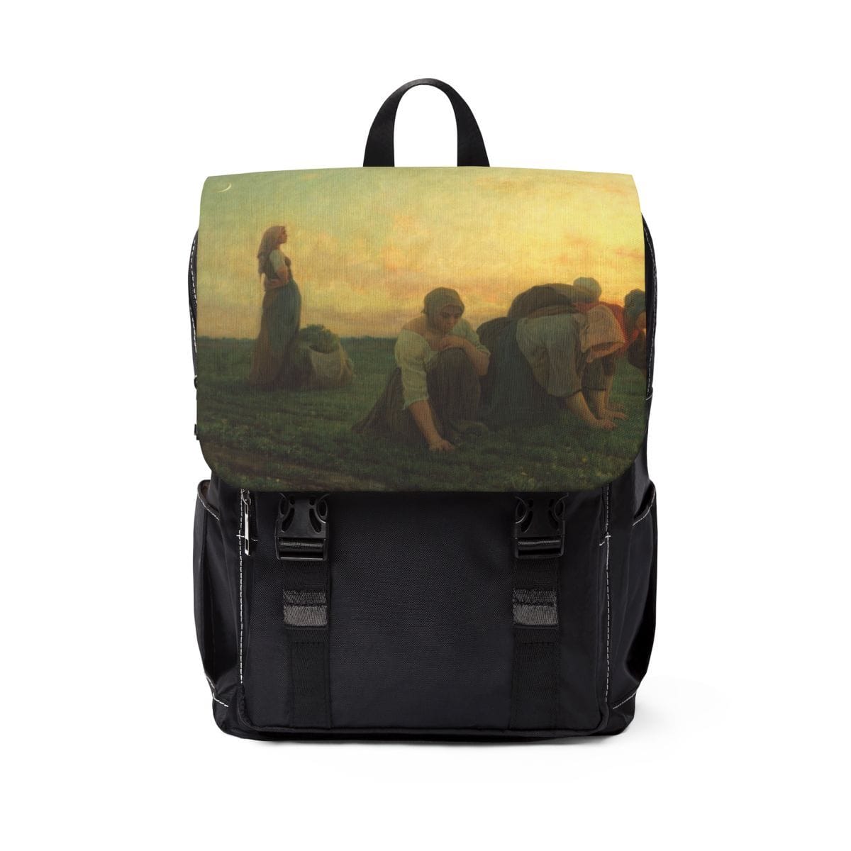 Unisex Casual Art Shoulder Backpack, Artist Jules Breton, Artwork 