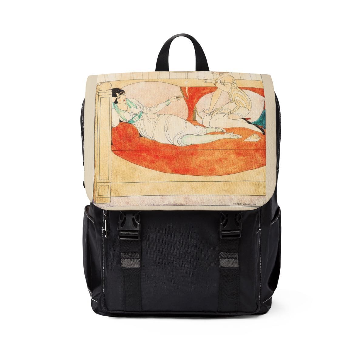 Unisex Casual Art Shoulder Backpack