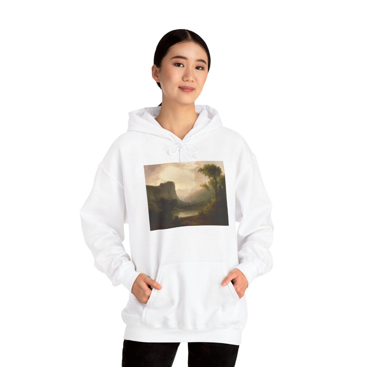 Unisex Heavy Blend Hooded Art Sweatshirt, Artist Thomas Doughty, Artwork 