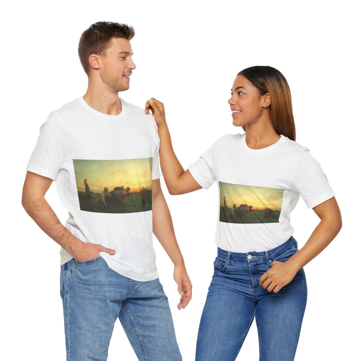 Unisex Jersey Short Sleeve Art Tee, Artist Jules Breton, Artwork 
