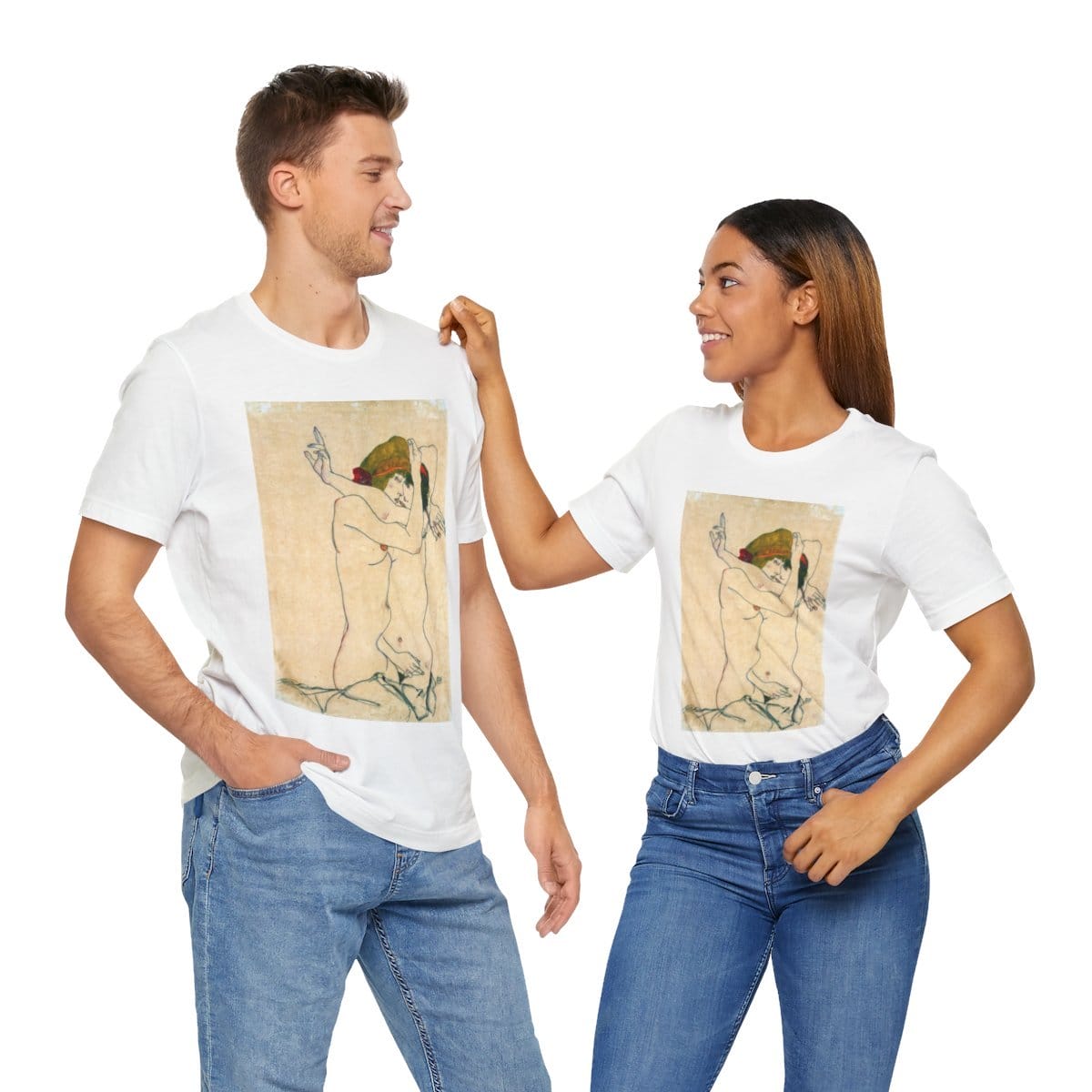 Unisex Jersey Short Sleeve Tee, Artist Egon Schiele, Artwork 
