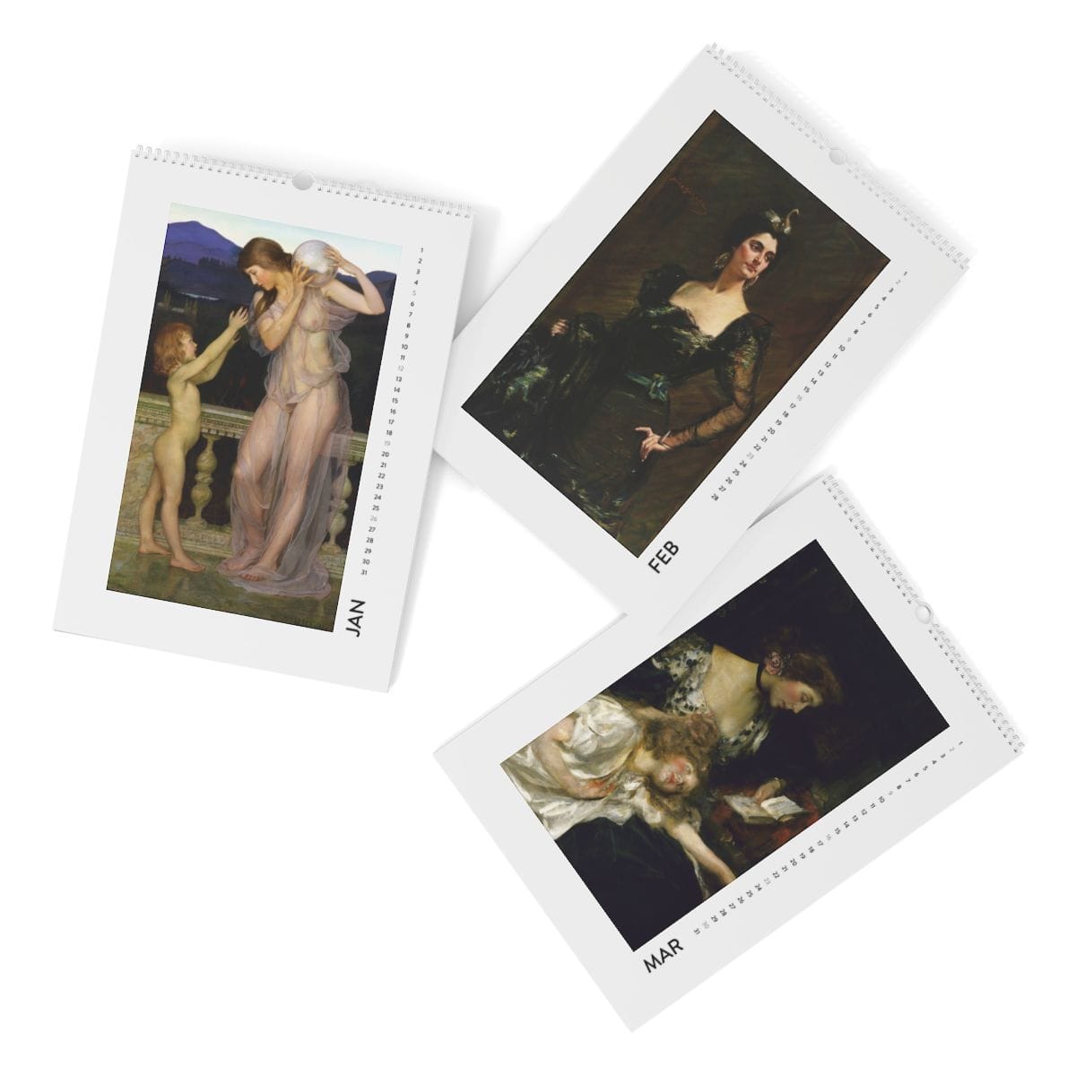 Wall Art Calendar 2025, Artist Henry Brown Fuller, Artwork 