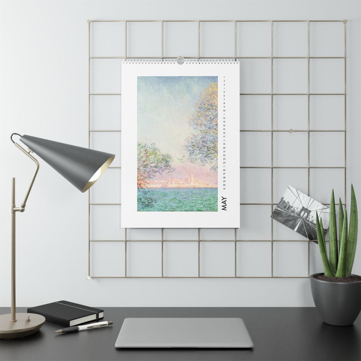 Wall Art Calendar 2025, Artist Claude Monet, Artwork 