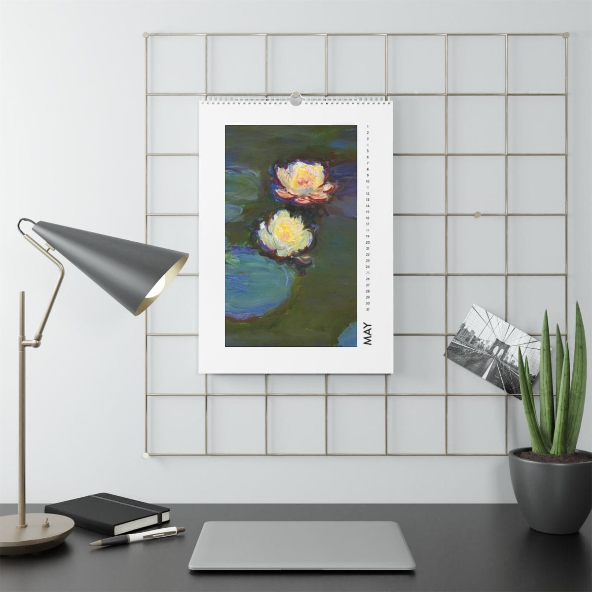 Wall Art Calendar 2025, Artist Claude Monet, Artwork 