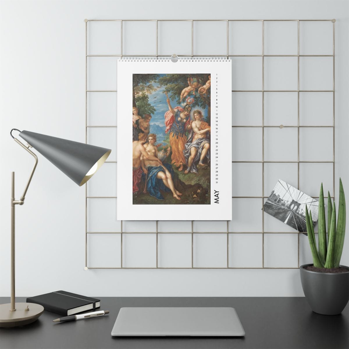 Wall Art Calendar 2025, Artist Hendrik De Clerck Denis Van Alsloot, Artwork 