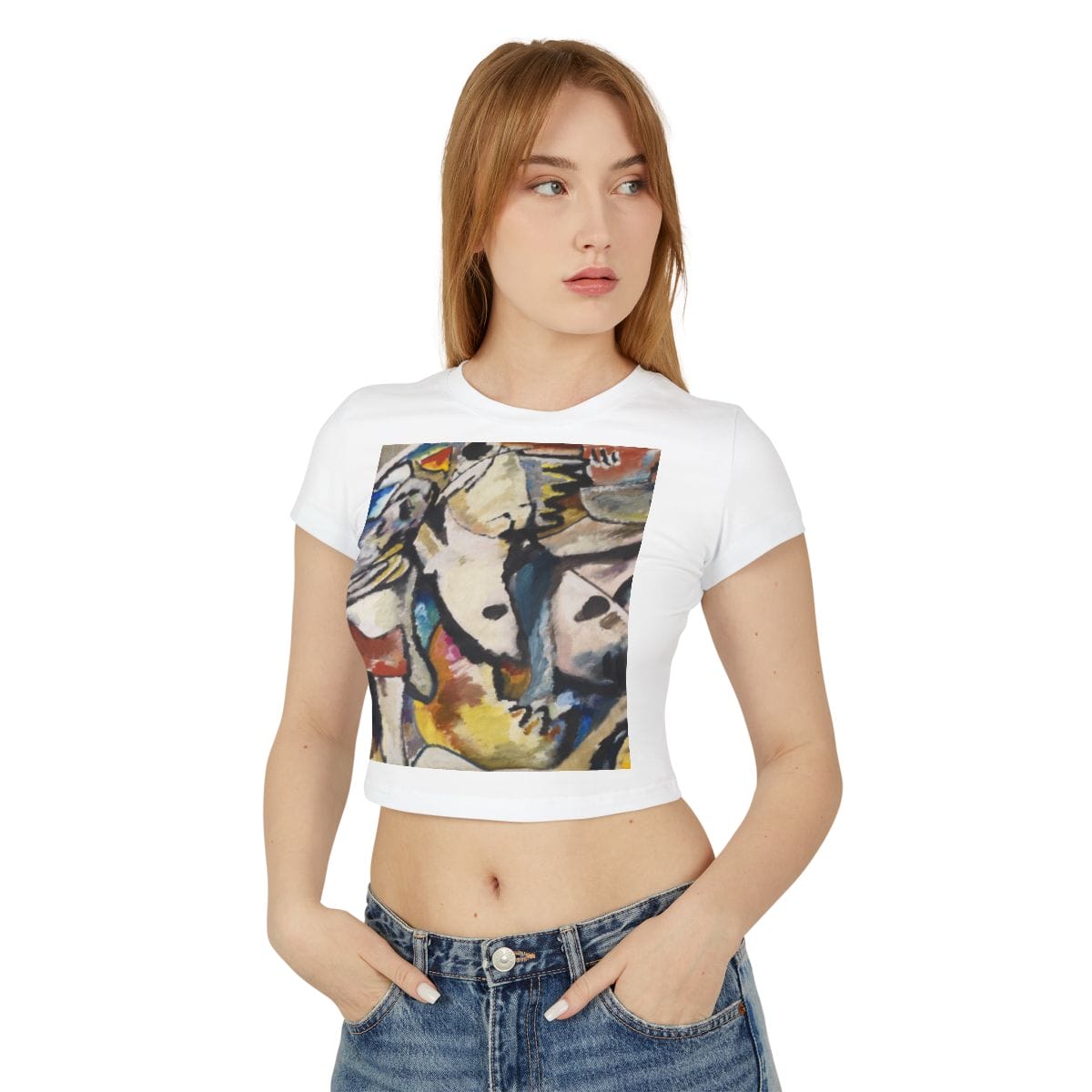 Womens Art Baby Tee, Artist Wassily Kandinsky, Artwork 