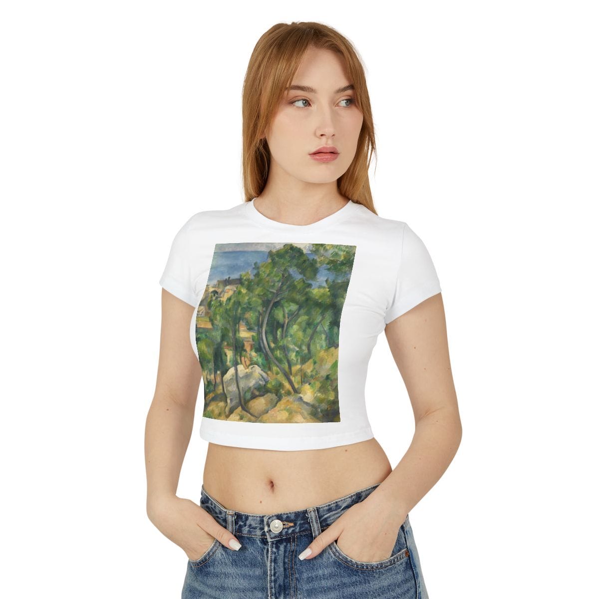Womens Art Baby Tee, Artist Paul Cezanne, Artwork 