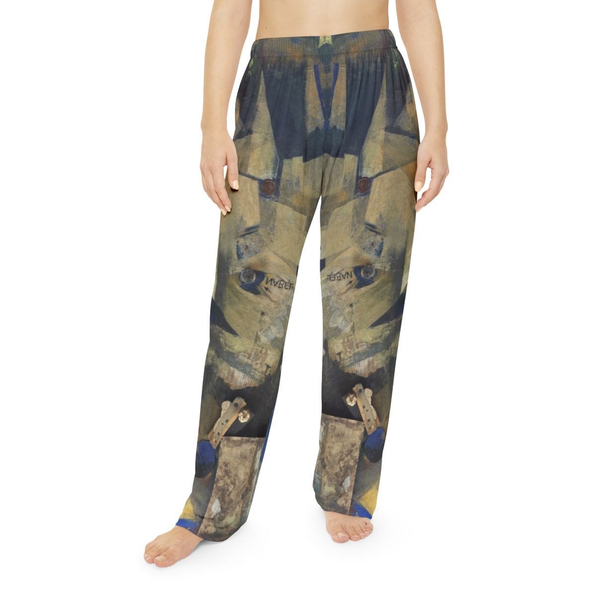 Womens Art Pajama Pants, Artist Kurt Schwitters, Artwork 