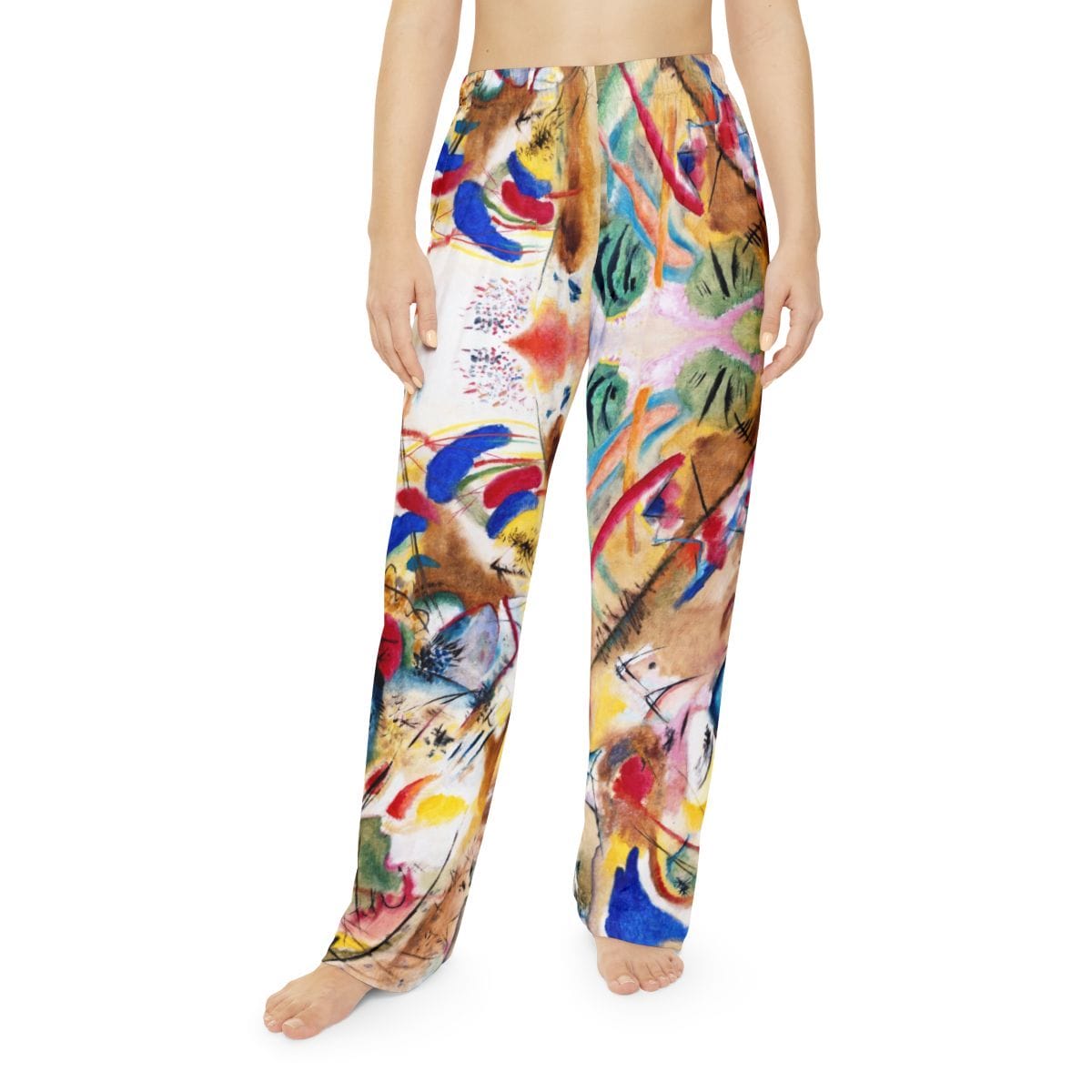 Womens Art Pajama Pants, Artist Wassily Kandinsky, Artwork 