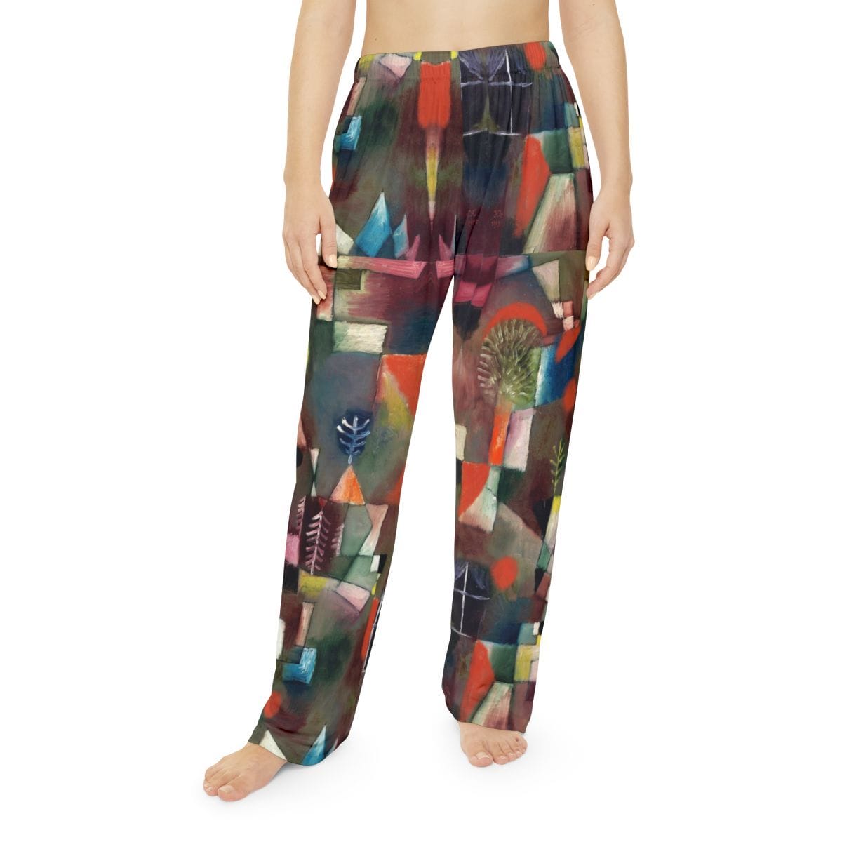 Womens Art Pajama Pants, Artist Paul Klee, Artwork 