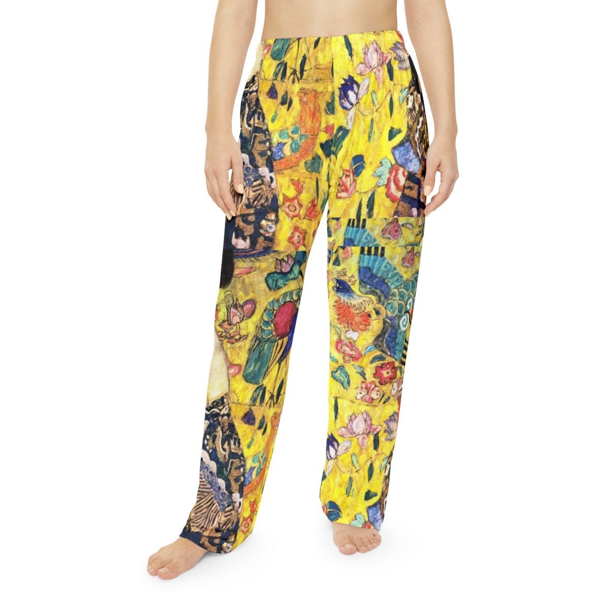 Womens Art Pajama Pants, Artist Gustav Klimt, Artwork 