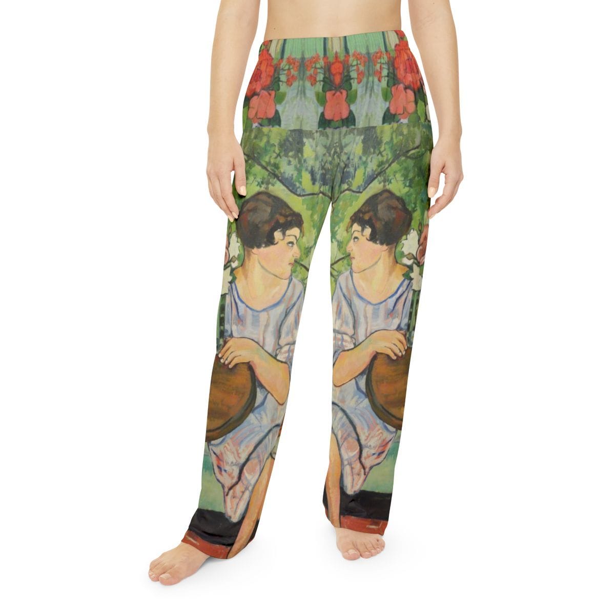 Womens Art Pajama Pants, Artist Suzanne Valadon, Artwork 