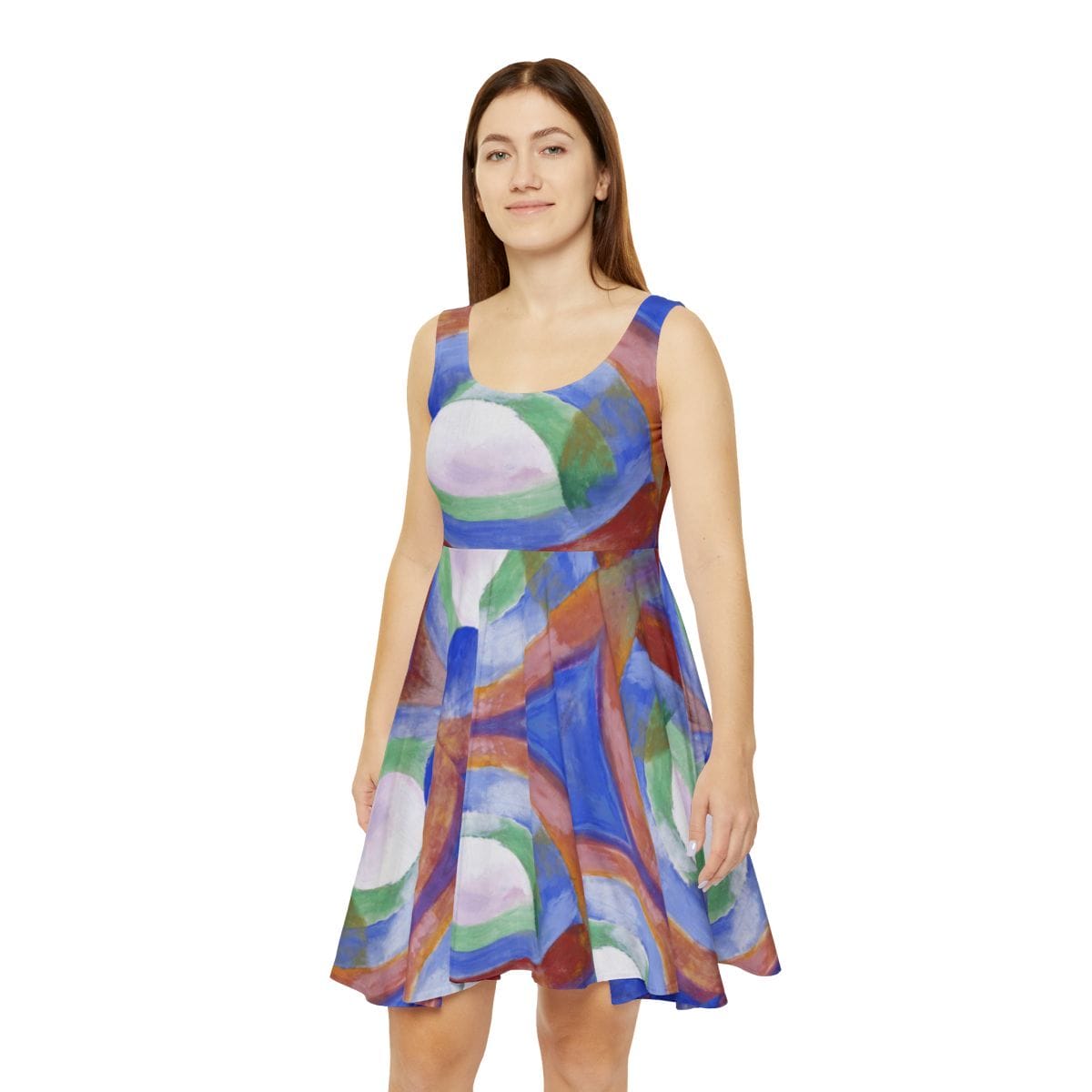 Womens Art Skater Dress, Artist Robert Delaunay, Artwork 