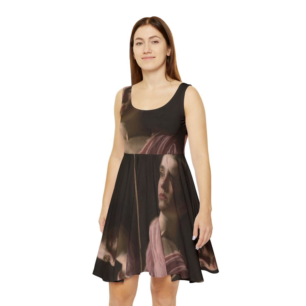 Womens Art Skater Dress, Artist Thomas Eakins, Artwork 