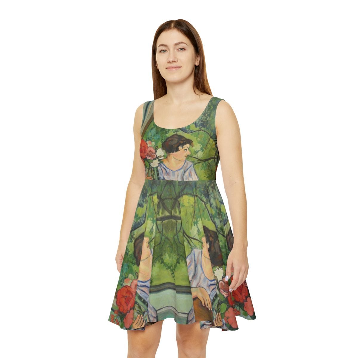 Womens Art Skater Dress, Artist Suzanne Valadon, Artwork 