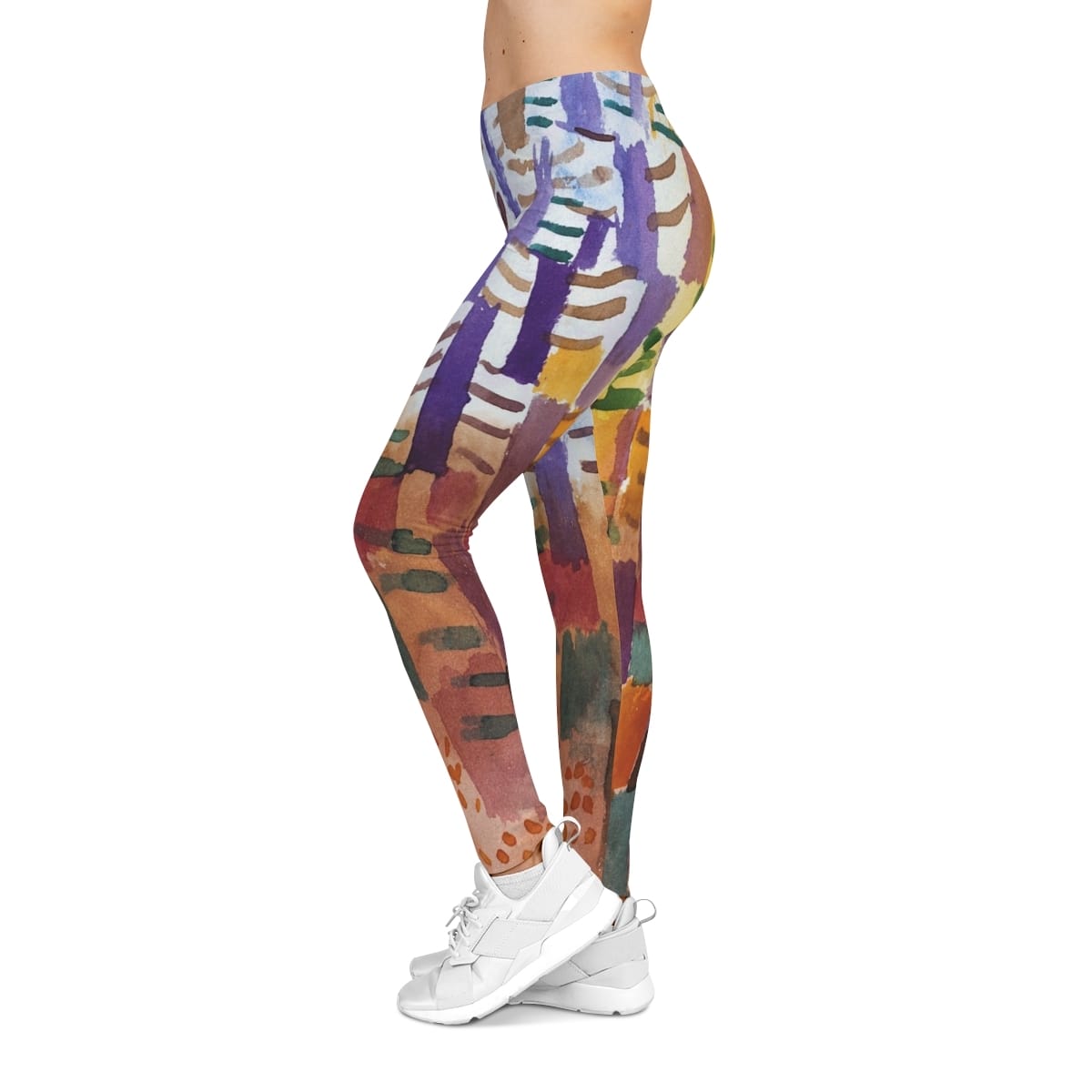 Womens Casual Art Leggings, Artist Paul Klee, Artwork 