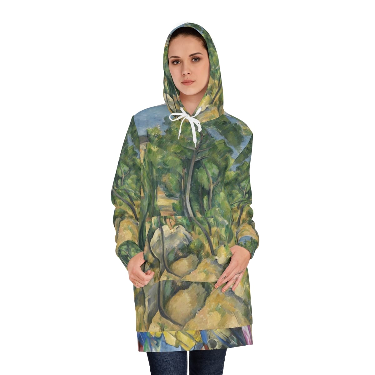 Womens Hoodie Art Dress, Artist Paul Cezanne, Artwork 