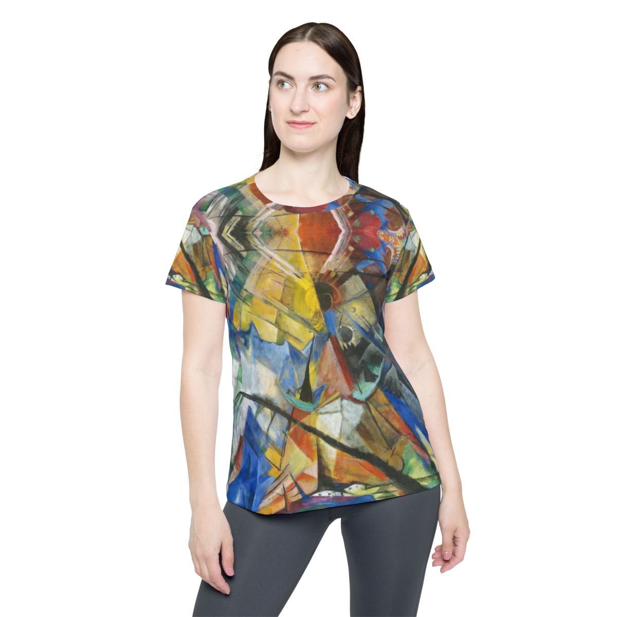 Womens Sports Art Jersey, Artist Franz Marc, Artwork 