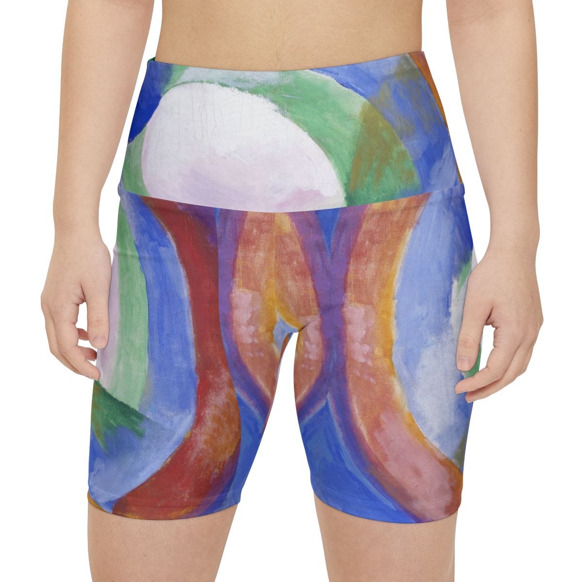 Womens Workout Art Shorts, Artist Robert Delaunay, Artwork 